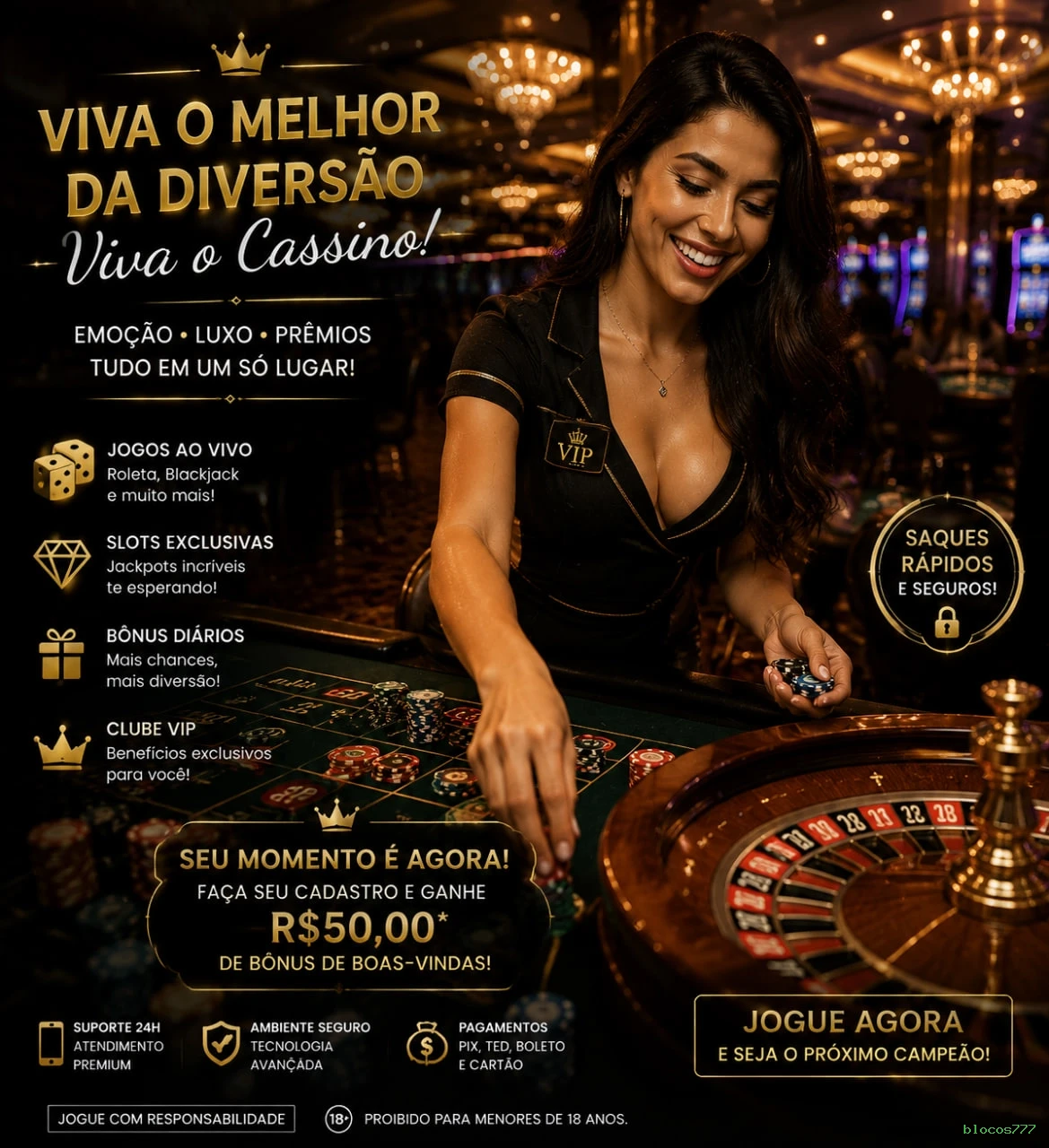 Slots Clássicos blocos777